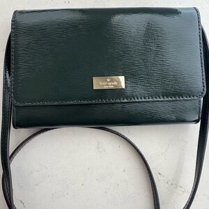 Kate spade Elegant Green Leather Crossbody Bag